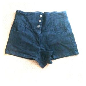 High waisted shorts