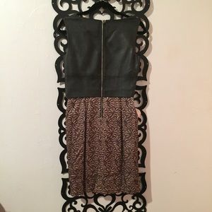 Ivy&Blu Dresses - Leather & Lace crop top over lay dress Ivy&Blu Dresses - Leather & Lace crop top over lay dress
