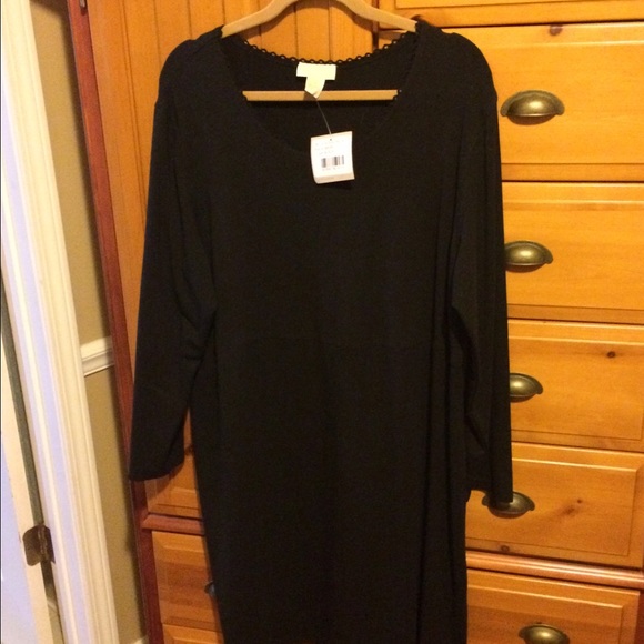 Beautiful J Jill Black Knit dress!