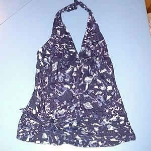 Banana Republic Patterned Halter Top