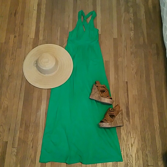 Arden B Green Maxi Dress