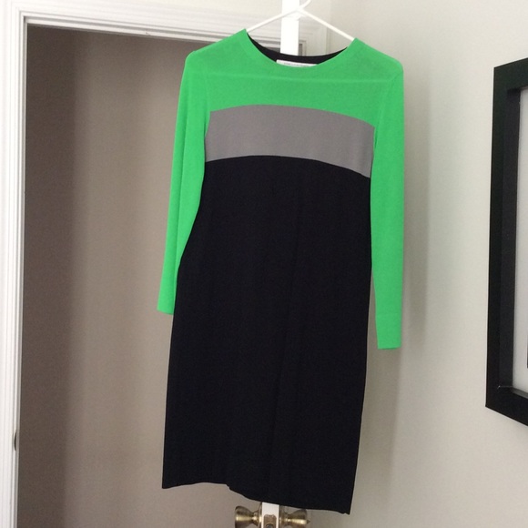 DVF color block dress size s