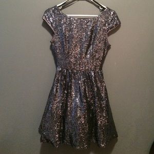 Sequin party dress with tulle skirt !! #fab