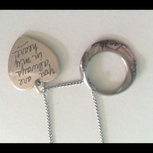 Cute sayings paired necklace