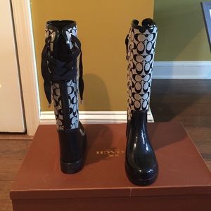 Never Worn Coach Rain Boots
