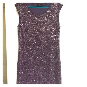 Sparkly purple Express dress!