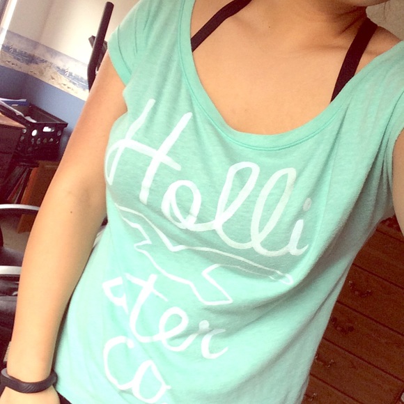 Seafoam Green Hollister Shirt