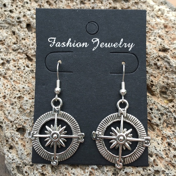 Compass Earrings - Picture 2 of 2