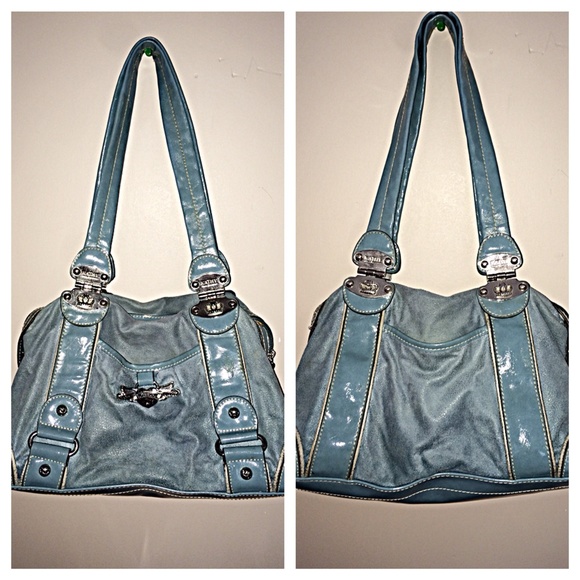 Baby Blue Suede Kathy Van Zeeland Bag