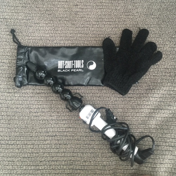 Hot Shot Tools Black Pearl Bubble Curling Wand
