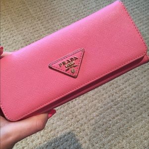 Pink Prada Wallet