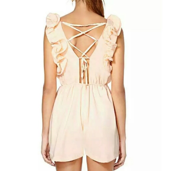 Nasty Gal Peachy Romper extra pics - Picture 2 of 4