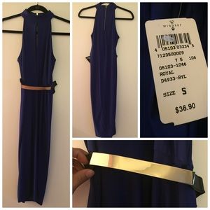 Midnight blue bodycon dress