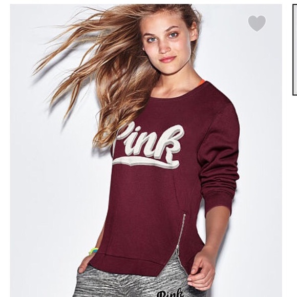 Victoria's Secret PINK Side Zip Perfect Crew
