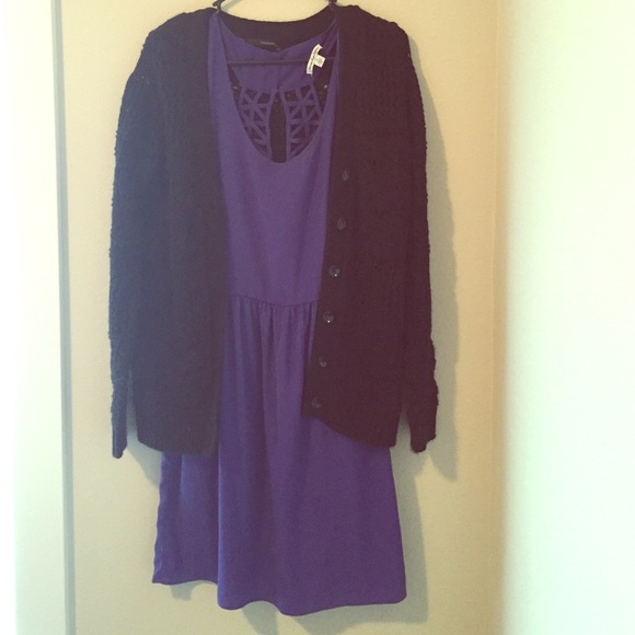 Black cardigan sweater