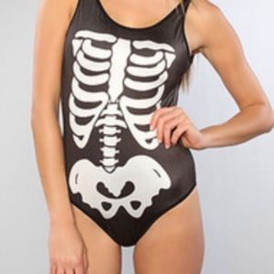 Wildfox Couture Skeleton One Piece