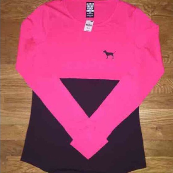 PINK Victoria's Secret Tops - SOLD Vs pink long sleeve active shirt