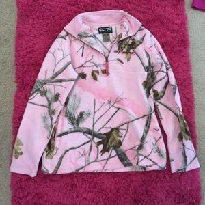 Pink camo Real tree pull over