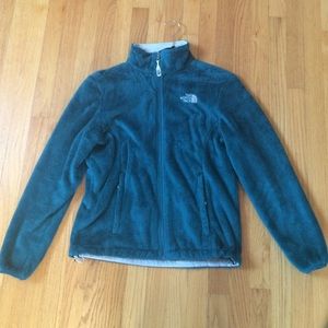 The North Face Women's Fuzzy Green Zip Up