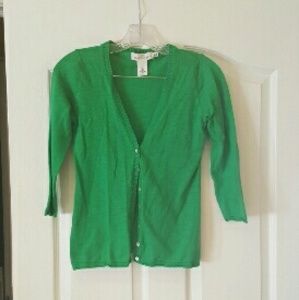 H&M lightweight green cardigan, S