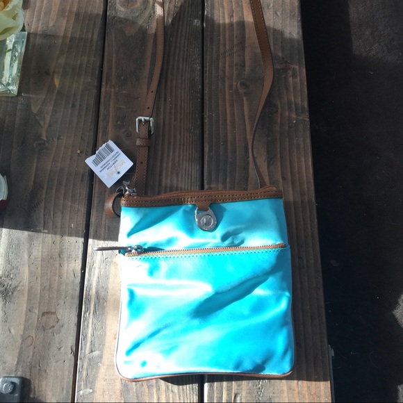 Michael kors kempton cross body bag in aquamarine