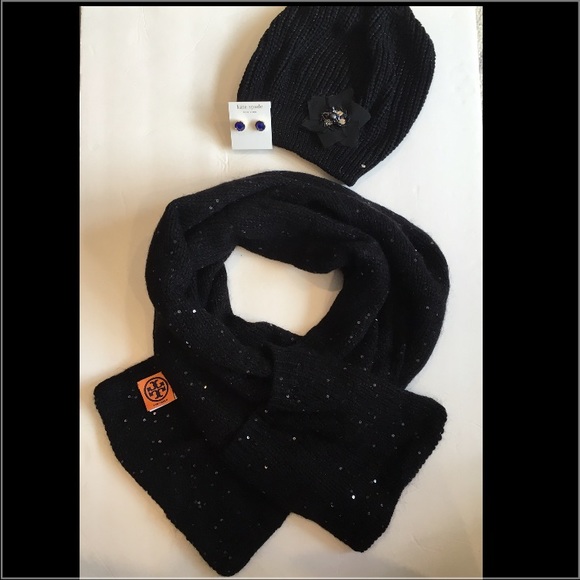 Tory Burch Wool Sequin Scarf