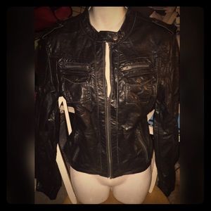 Vegan leather jacket