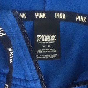 Pink long lenth zip up hoodie