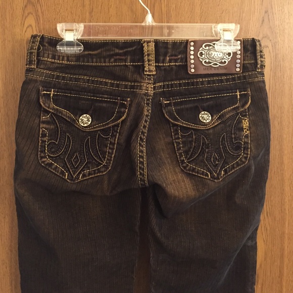 MEK denim brown and black corduroy pants