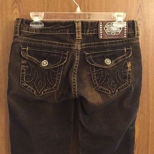 MEK denim brown and black corduroy pants