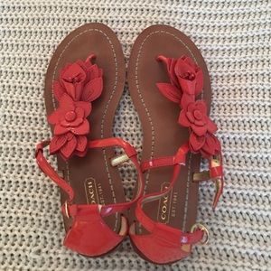 Coach summer sandals size 8.5