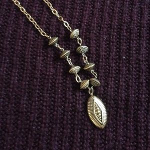 Aztec-Design Gold Necklace