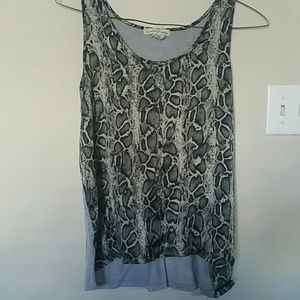 Snake skin satin blouse