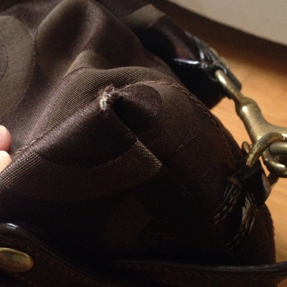 Chocolate brown coach bag - Picture 4 of 4