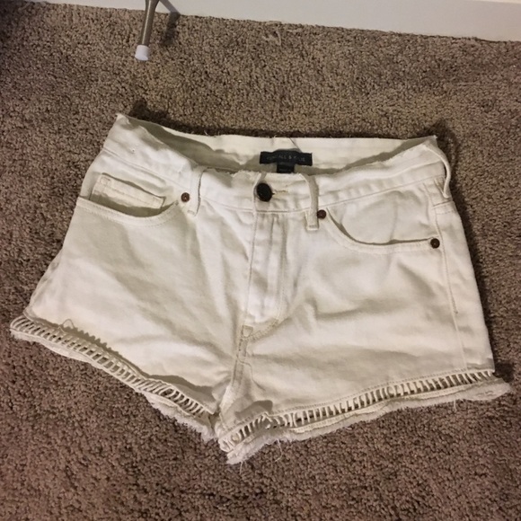 Kendall & Kylie White Jean Shorts