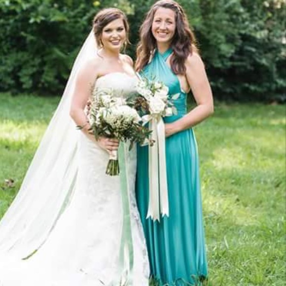 Sea Green Infinity Wrap Dress