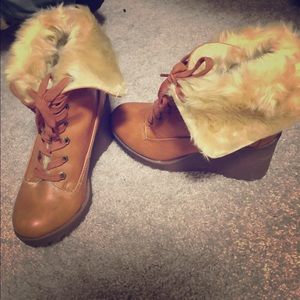 Areli Tan Ankle Boot