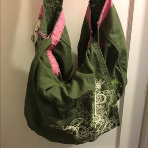 Oversized cross body bag