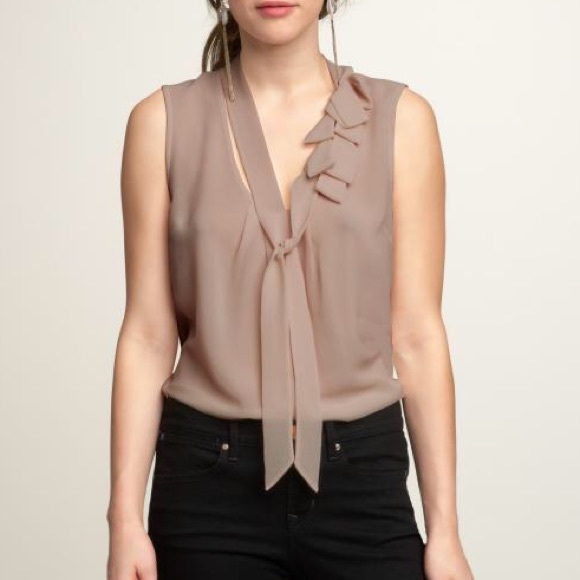 Neutral Sleeveless Blouse