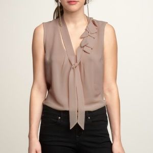 Neutral Sleeveless Blouse