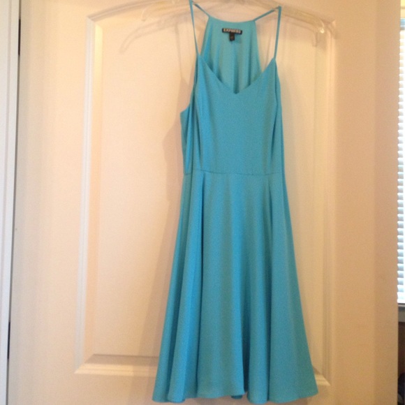 Turquoise mini dress