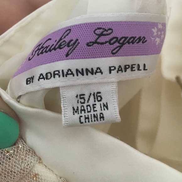 white and gold prom dress - Picture 4 of 4