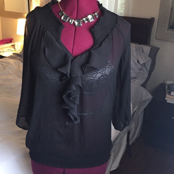 Old navy chiffon sheer blouse