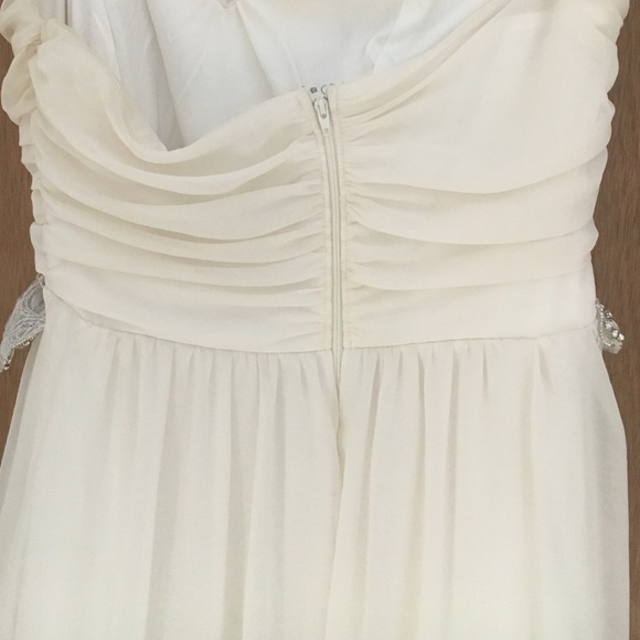 strapless off white prom dress - Picture 3 of 4