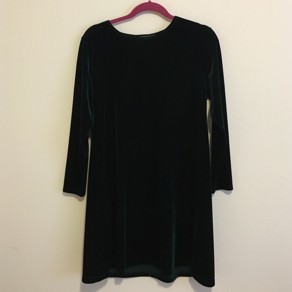 velvet green dress