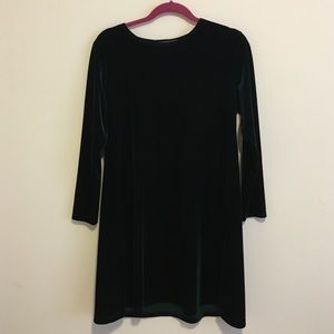 velvet green dress
