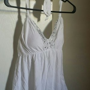 Victorias Secret - White rhinestone halter