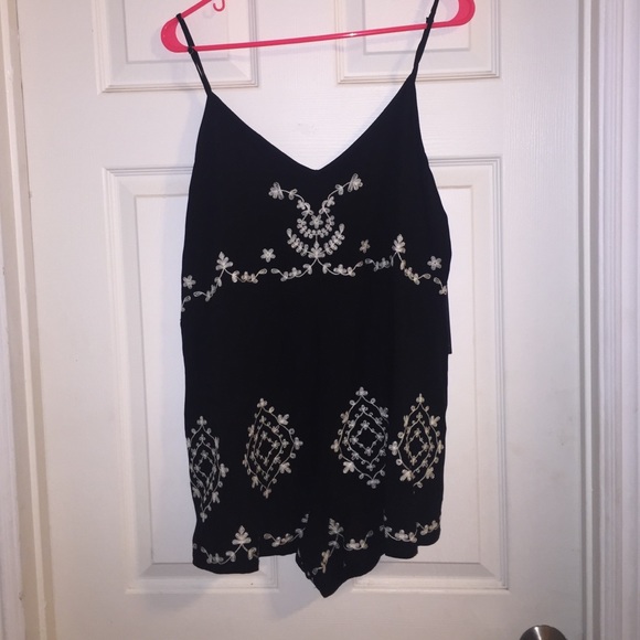 Embroidered Romper