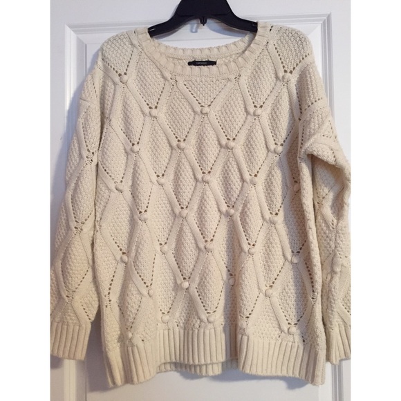 Cream Forever 21 Sweater