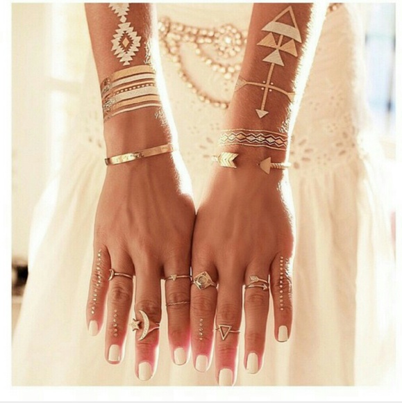 NEW Pretty Temporary metallic tattoos - Picture 2 of 4